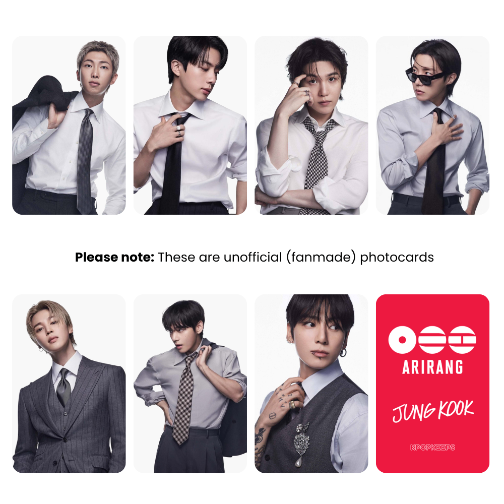 BTS Arirang Photocards (SET B) | World Tour 2026 | BTS KPop Collectible