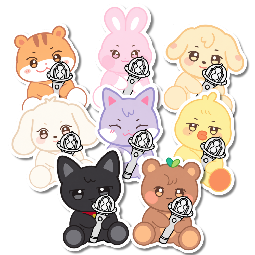 ATEEZ ANITEEZ with Lightstick Stickers