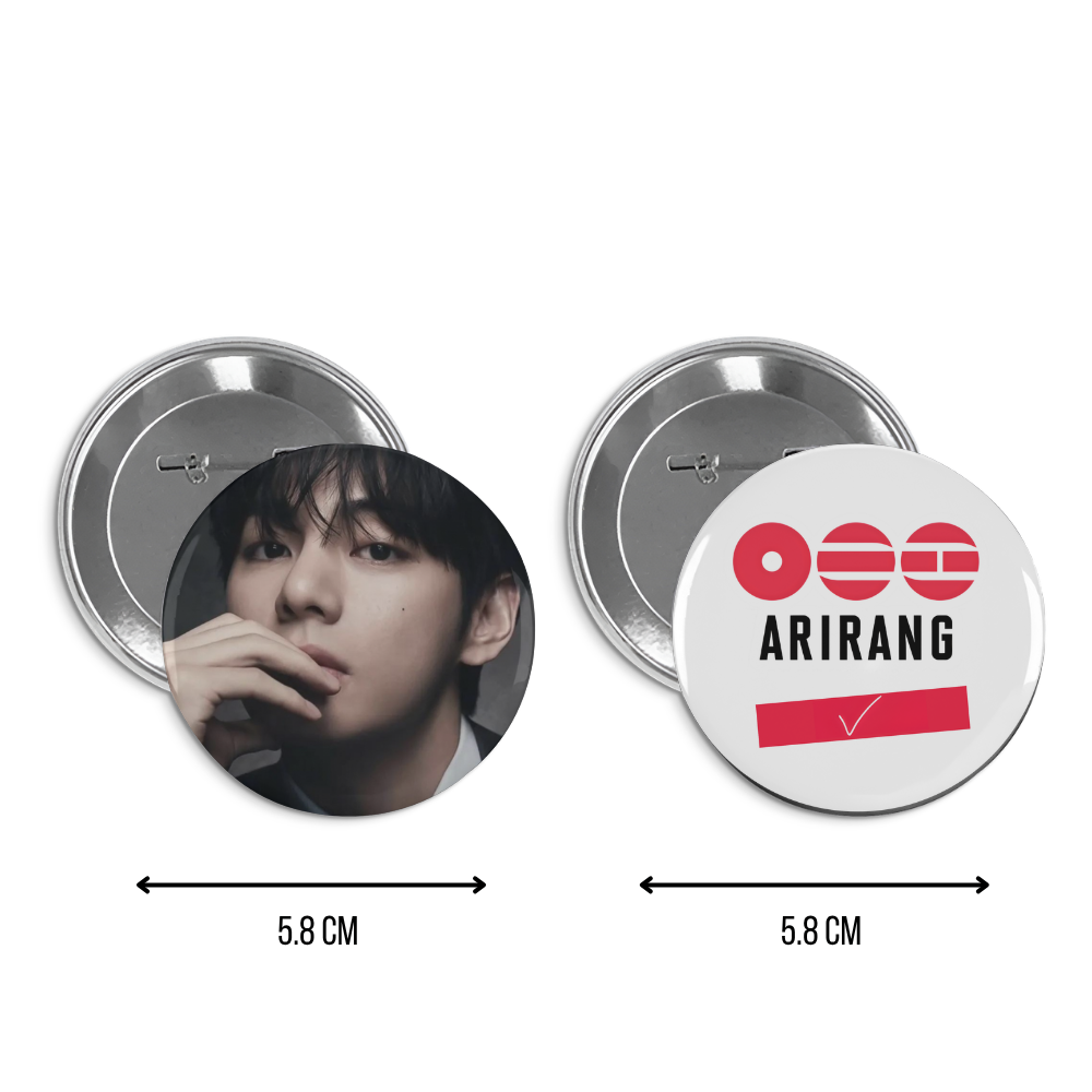 BTS Arirang Pin Badge Set | World Tour 2026 | BTS K-Pop Collectible