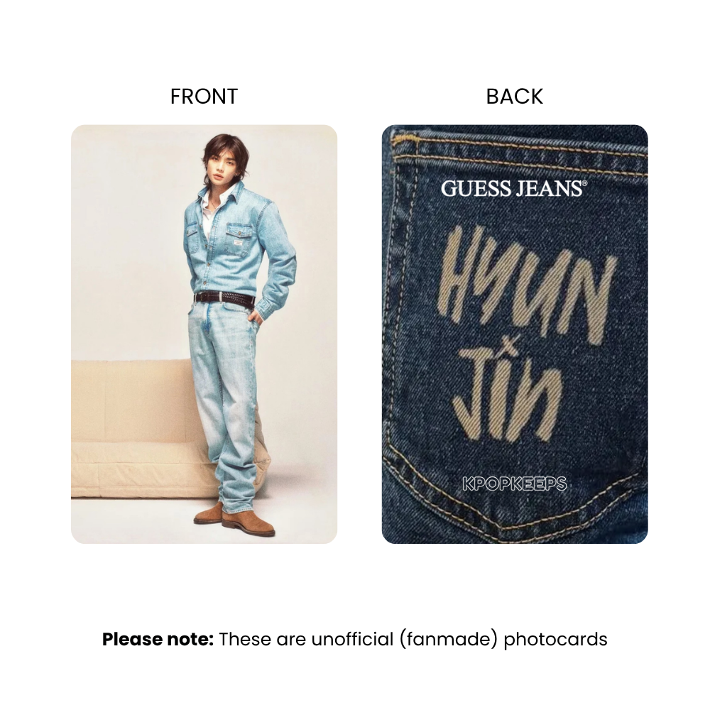 Stray Kids Hyunjin x Guess Photocard Set | SKZ KPop Collectible