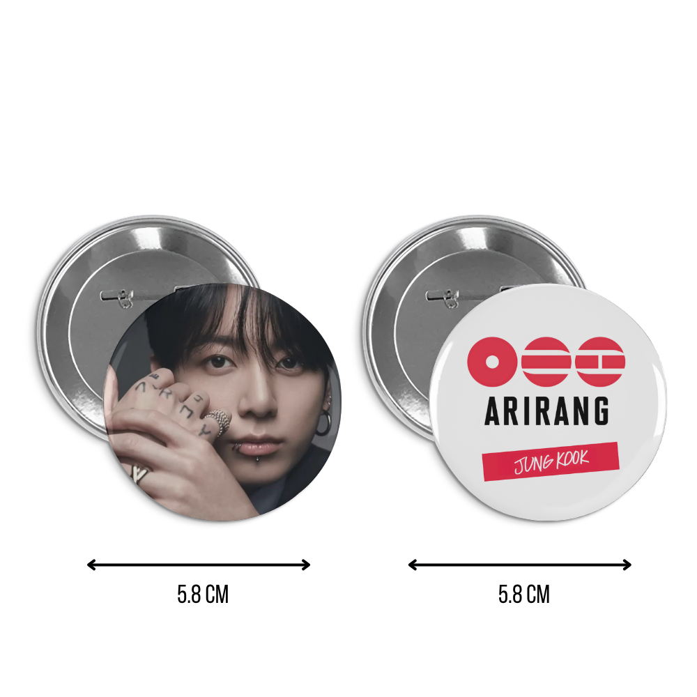 BTS Arirang Pin Badge Set | World Tour 2026 | BTS K-Pop Collectible