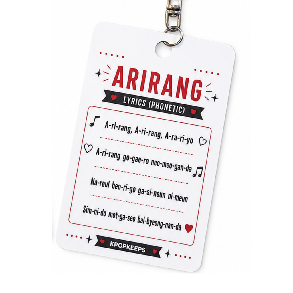 BTS Fan Chant and Arirang Keychain (LONDON Ver.)