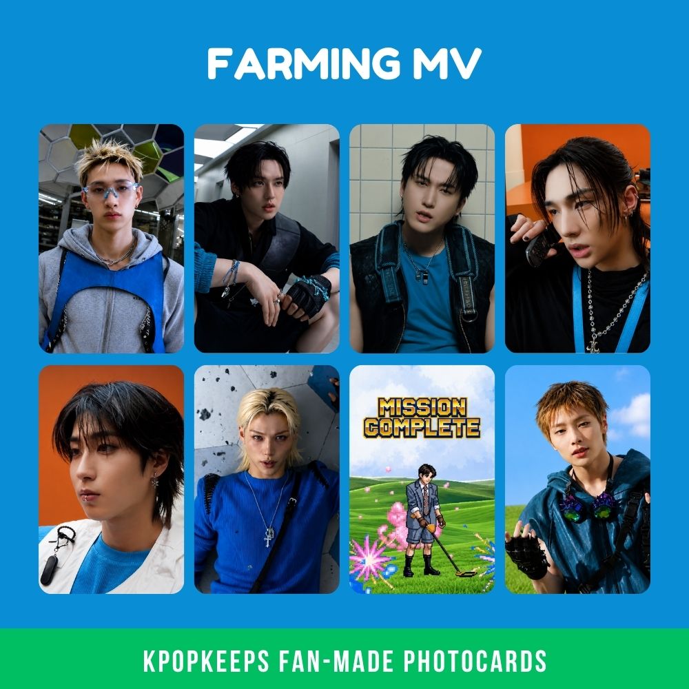 Stray Kids FARMING MV Photocard Set