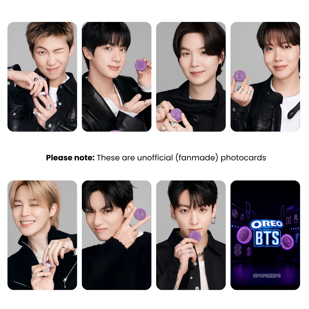 [PRE-ORDER] BTS x Oreo Photocard Set | K-Pop Collectible