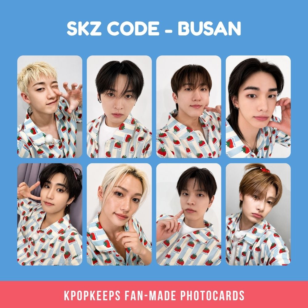 Stray Kids SKZ CODE Busan PJs Photocard Set
