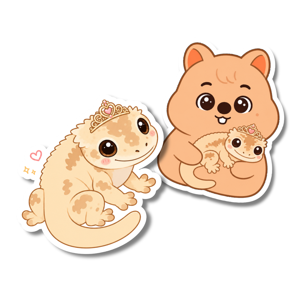 Stray Kids Han Quokka & Princess Richard Stickers