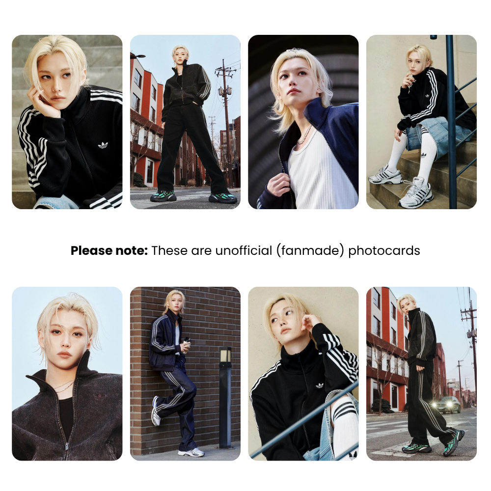 Stray Kids Felix x Adidas Photocard Set | K-Pop Collectible
