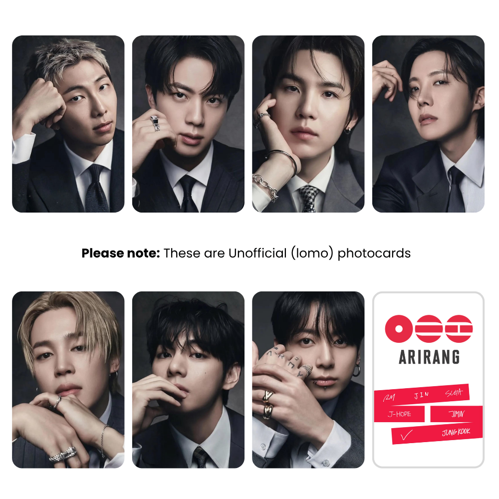 BTS Arirang Photocards (SET A) | KPop Collectible