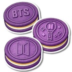 BTS Limited Edition Oreo Stickers (Set of 3)