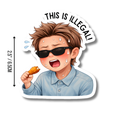 BTS Hot Ones Wings Stickers