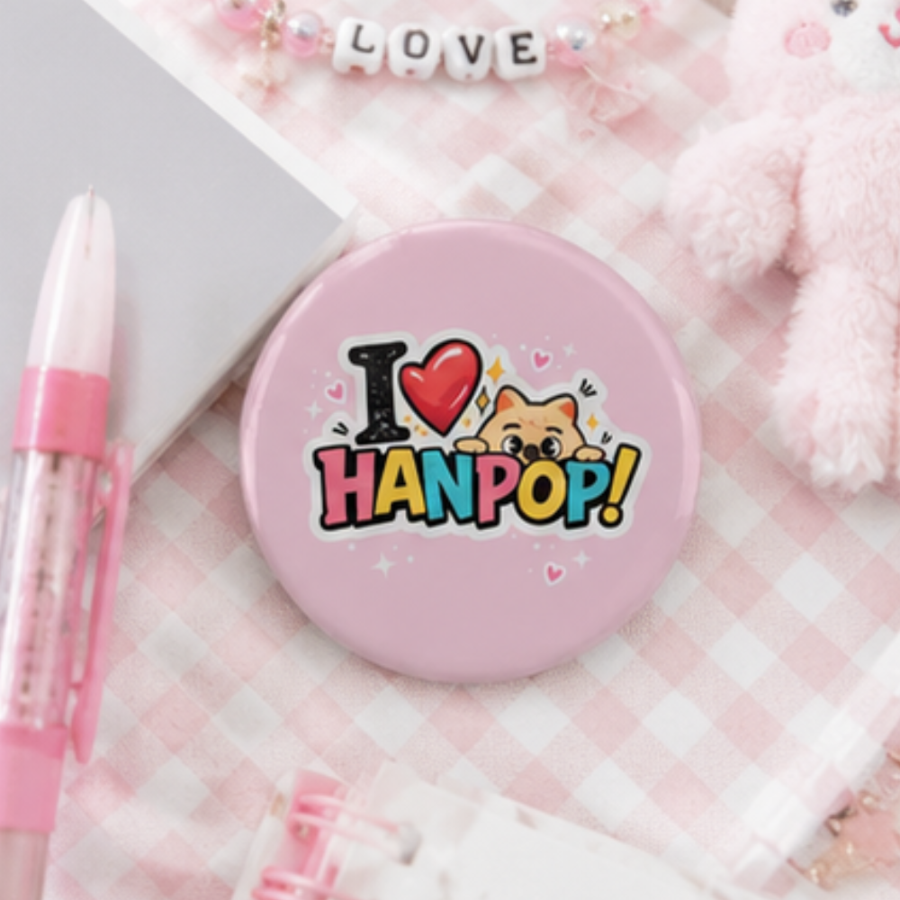 Stray Kids HanPop Inspired Pin Badge | SKZ K-Pop Collectible