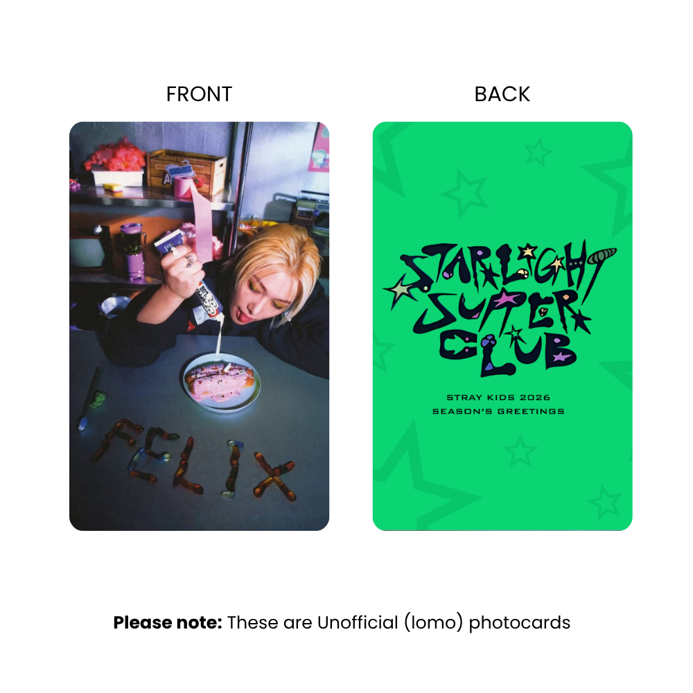 Stray Kids Starlight Supper Club Photocards (SET B) | KPop Collectible