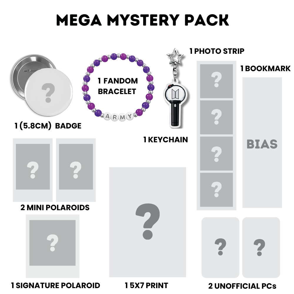 BTS Mystery Bias Packs | Kpop Mystery Prints | Mystery Photocards