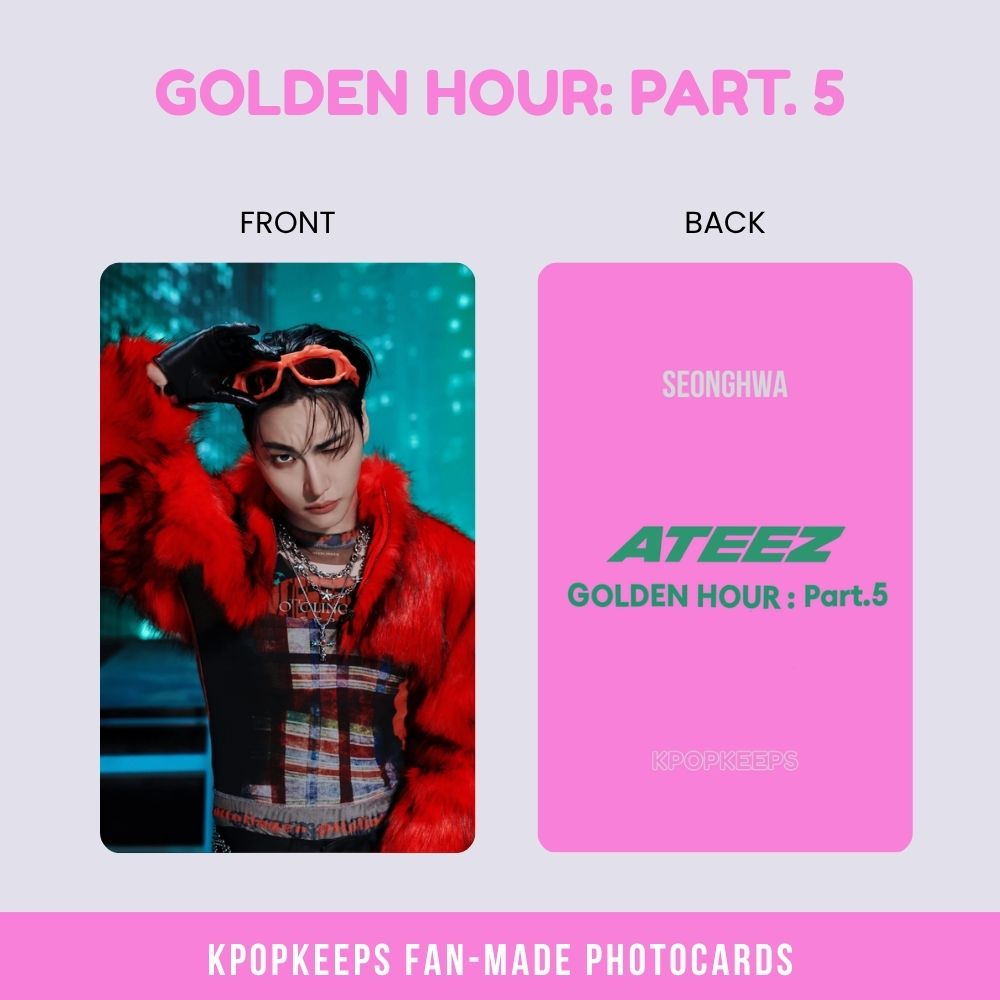 ATEEZ Golden Hour pt 5 (SET B) Photocards