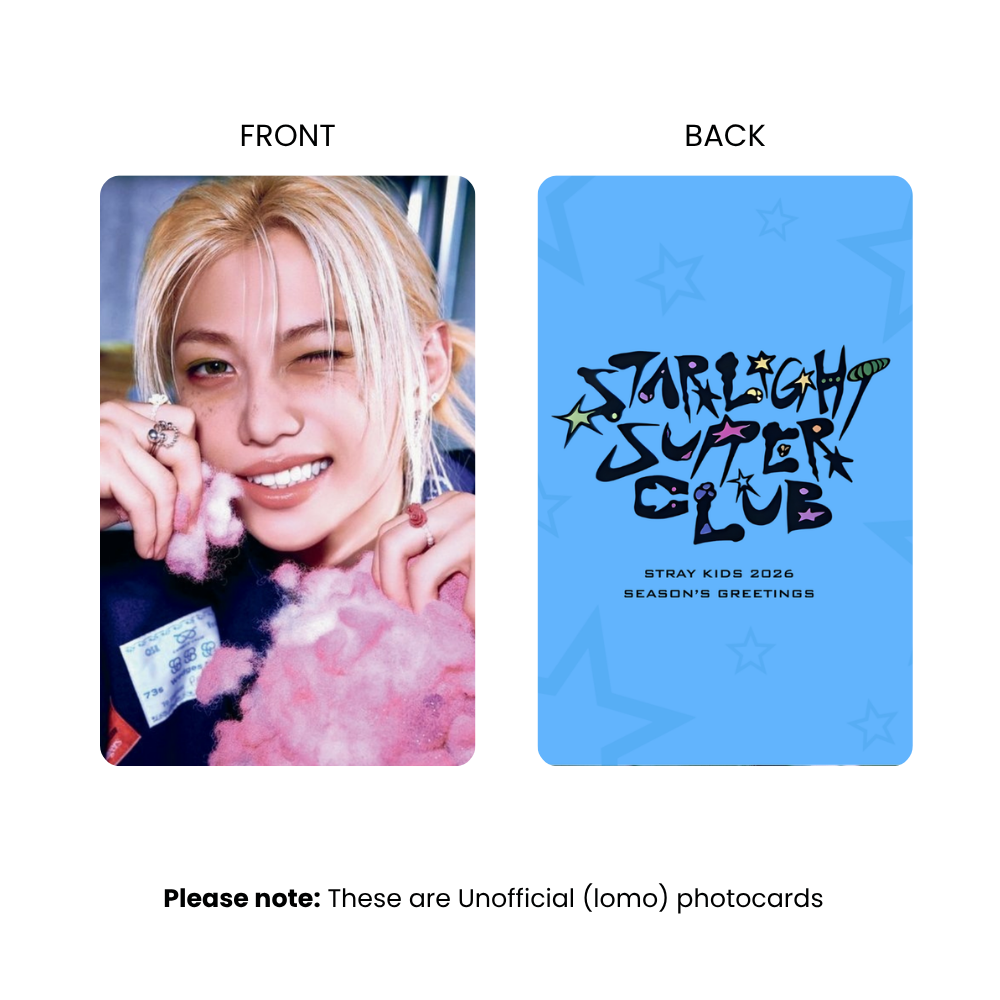 Stray Kids Starlight Supper Club Photocards (SET A) | KPop Collectible