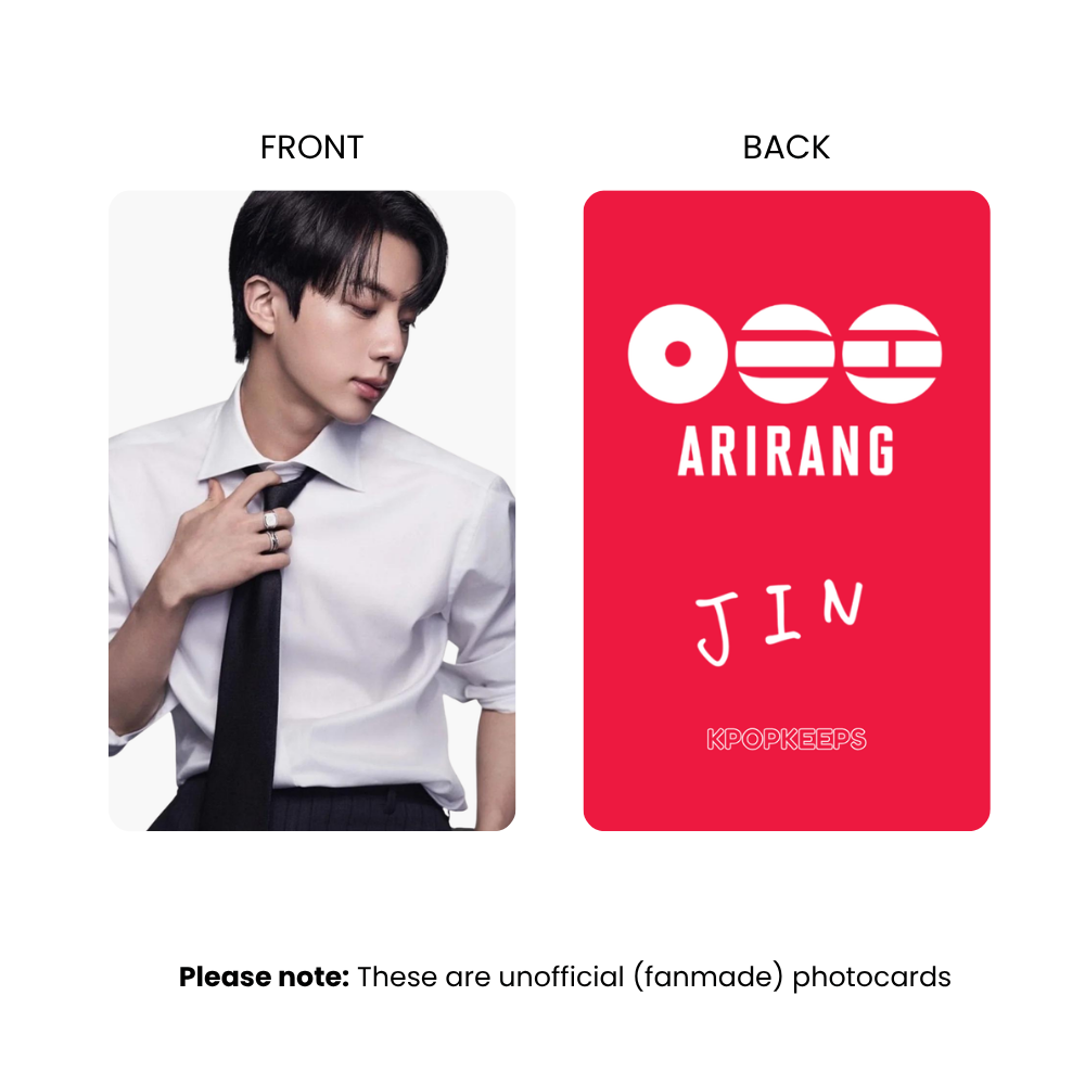 BTS Arirang Photocards (SET B) | World Tour 2026 | BTS KPop Collectible