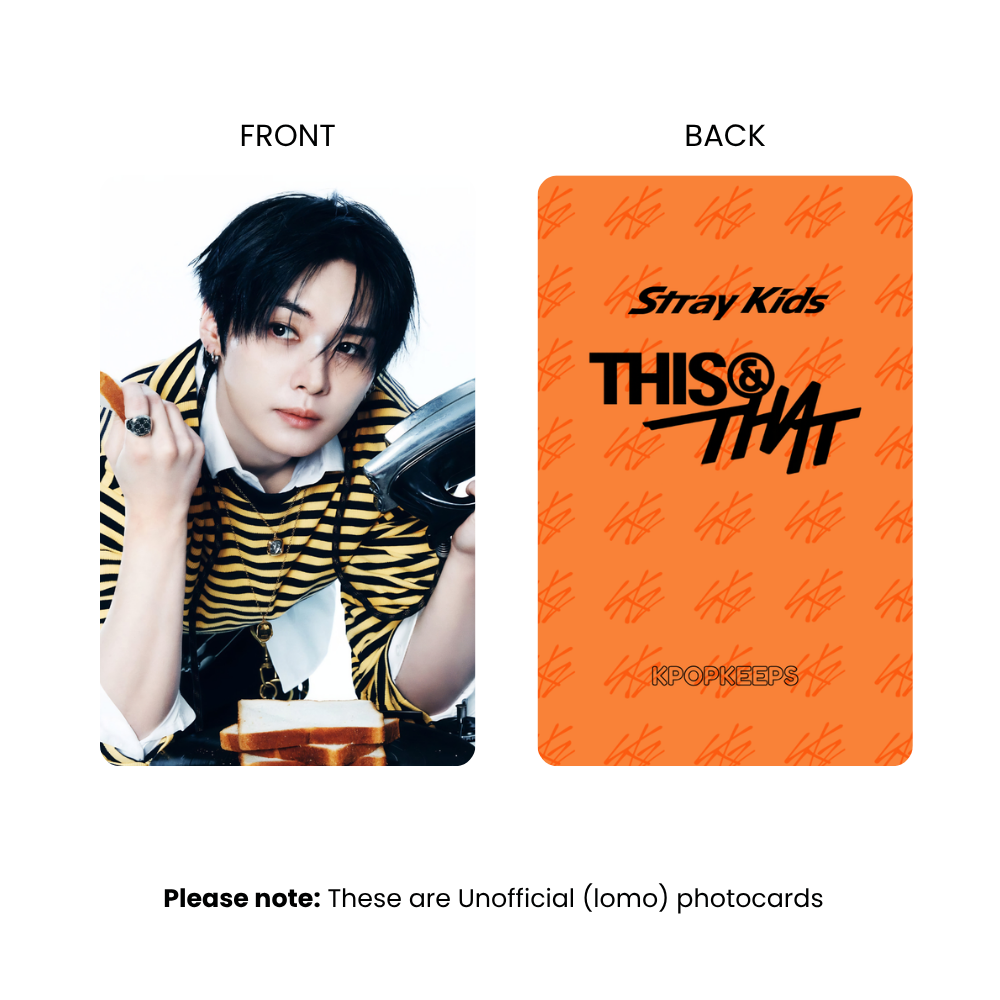 Stray Kids This & That (SET B) Photocards | Fan-made KPop Collectible