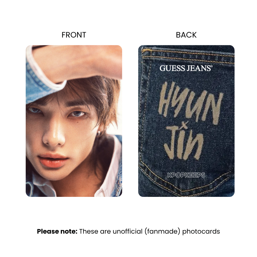 Stray Kids Hyunjin x Guess Photocard Set | SKZ KPop Collectible