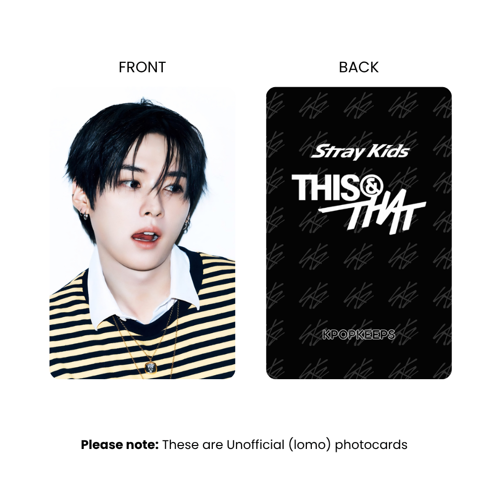 Stray Kids This & That (SET C) Photocards | Fan-made KPop Collectible
