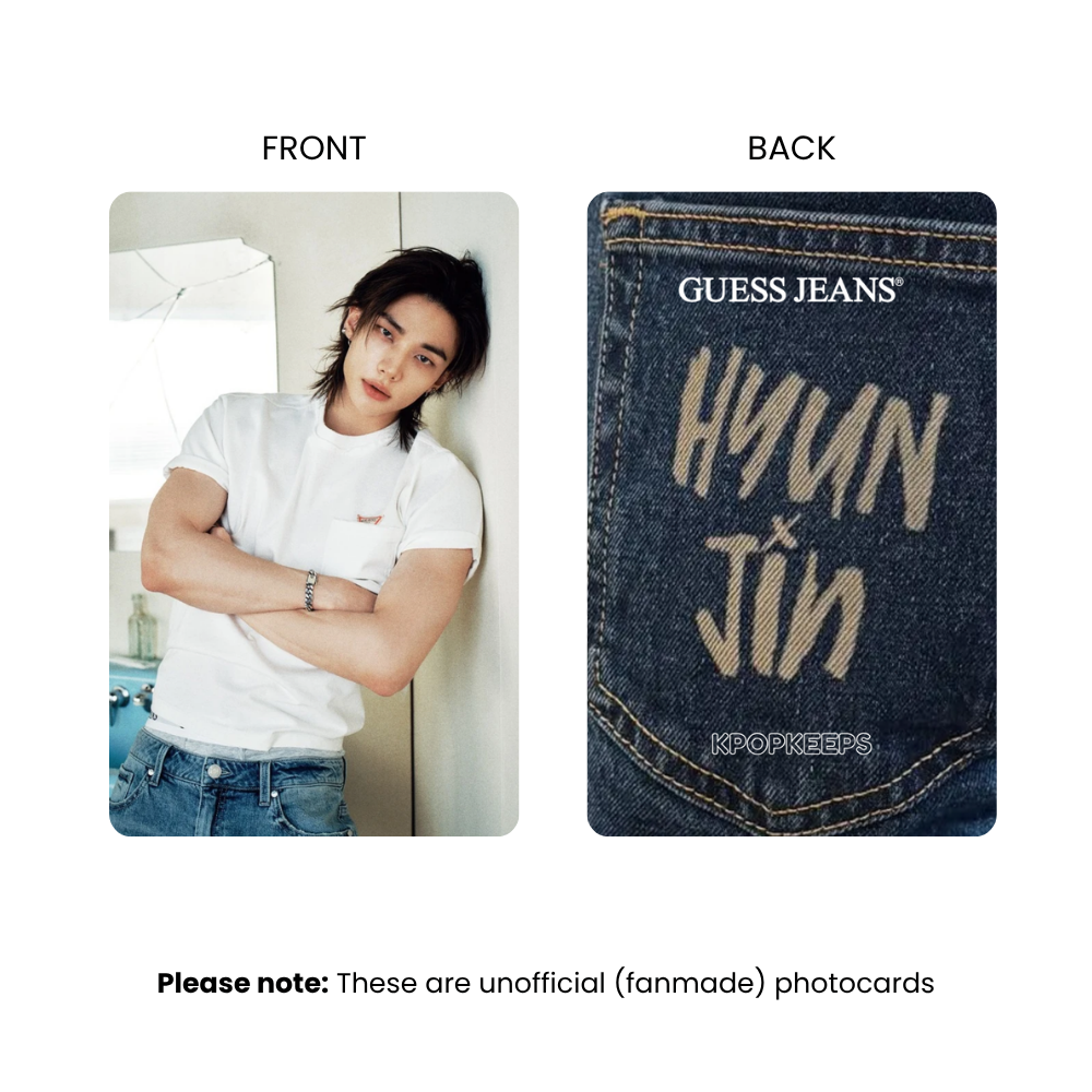 Stray Kids Hyunjin x Guess Photocard Set | SKZ KPop Collectible