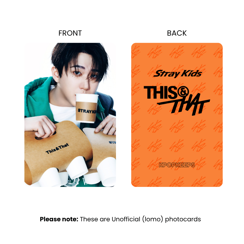 Stray Kids This & That (SET B) Photocards | Fan-made KPop Collectible