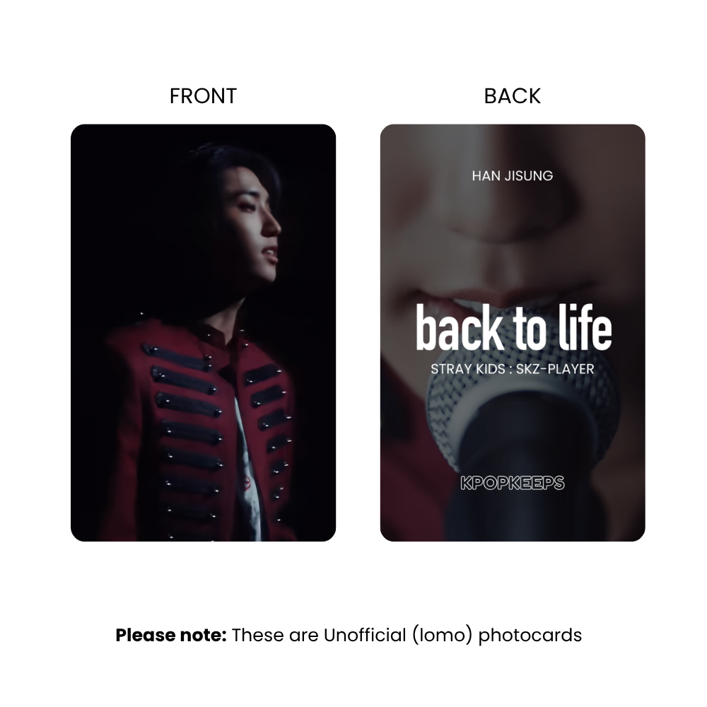 Stray Kids HAN Back to Life Photocard Set | K-Pop Collectible