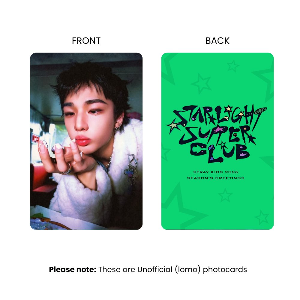 Stray Kids Starlight Supper Club Photocards (SET B) | KPop Collectible