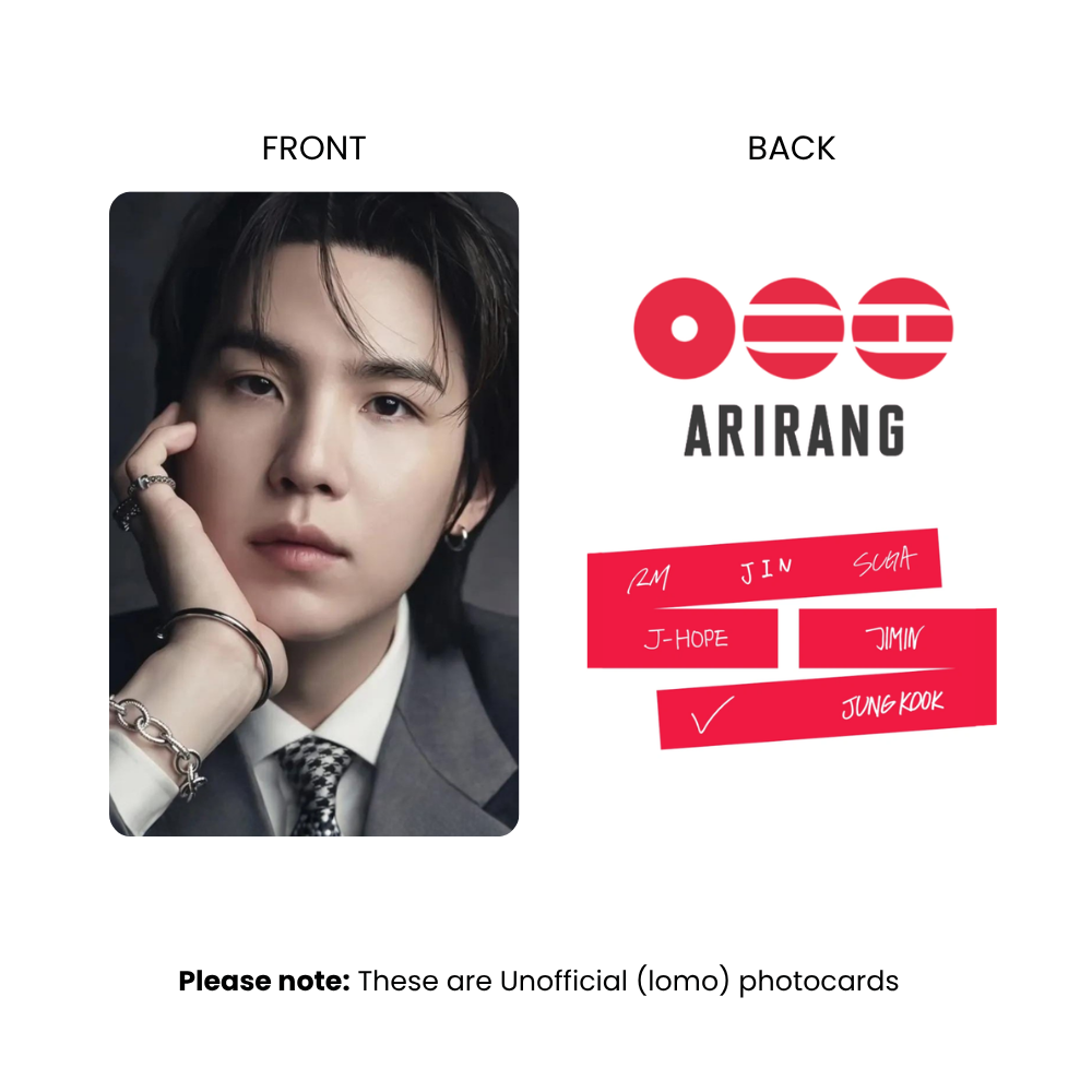 BTS Arirang Photocards (SET A) | KPop Collectible