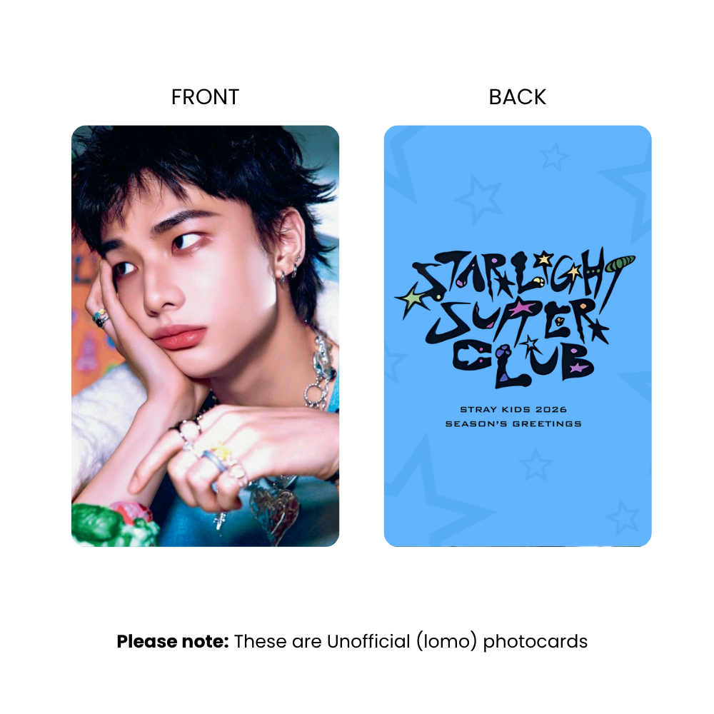 Stray Kids Starlight Supper Club Photocards (SET A) | KPop Collectible