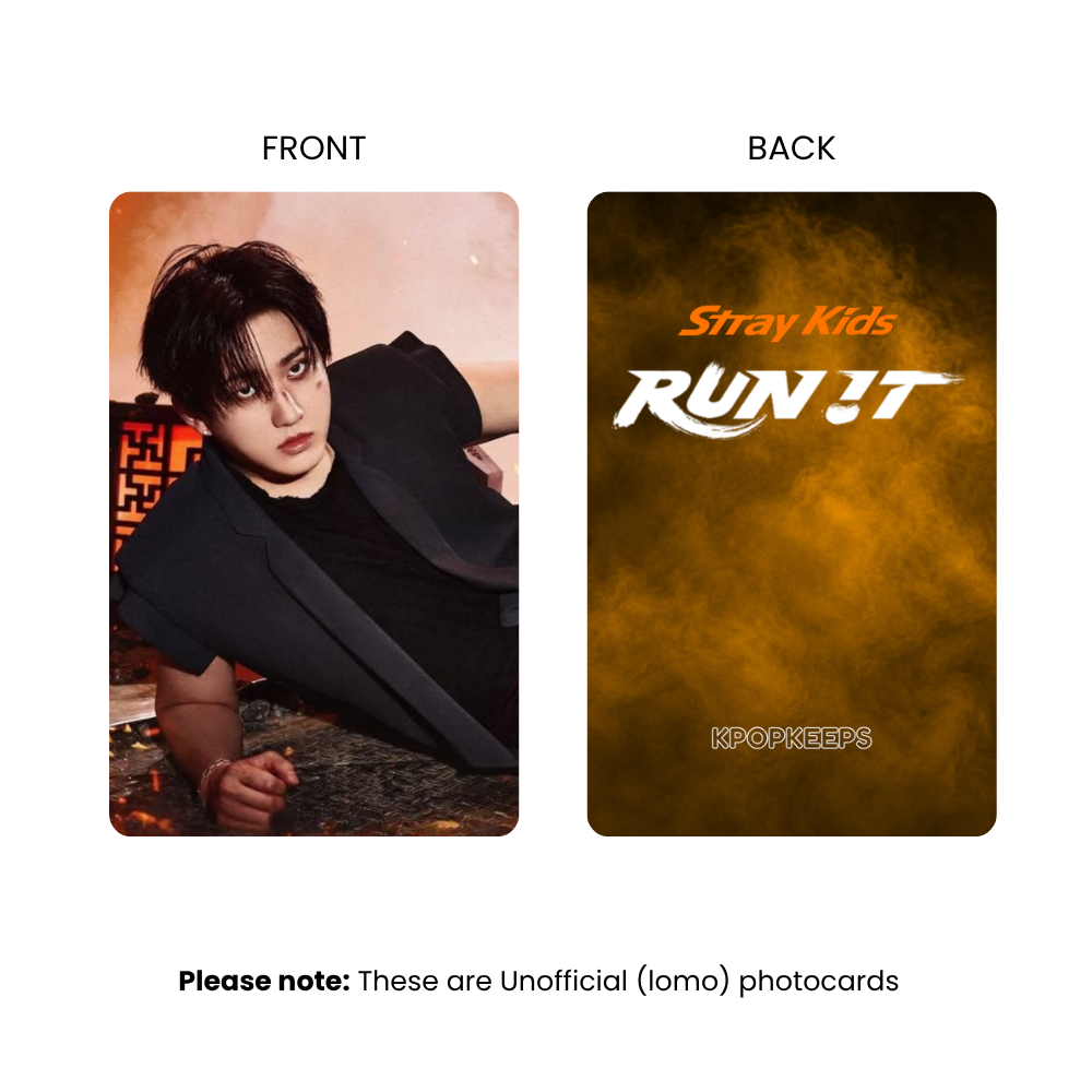 [PRE-ORDER] Stray Kids RUN IT World Tour (Set B) Photocards | KPop Collectible