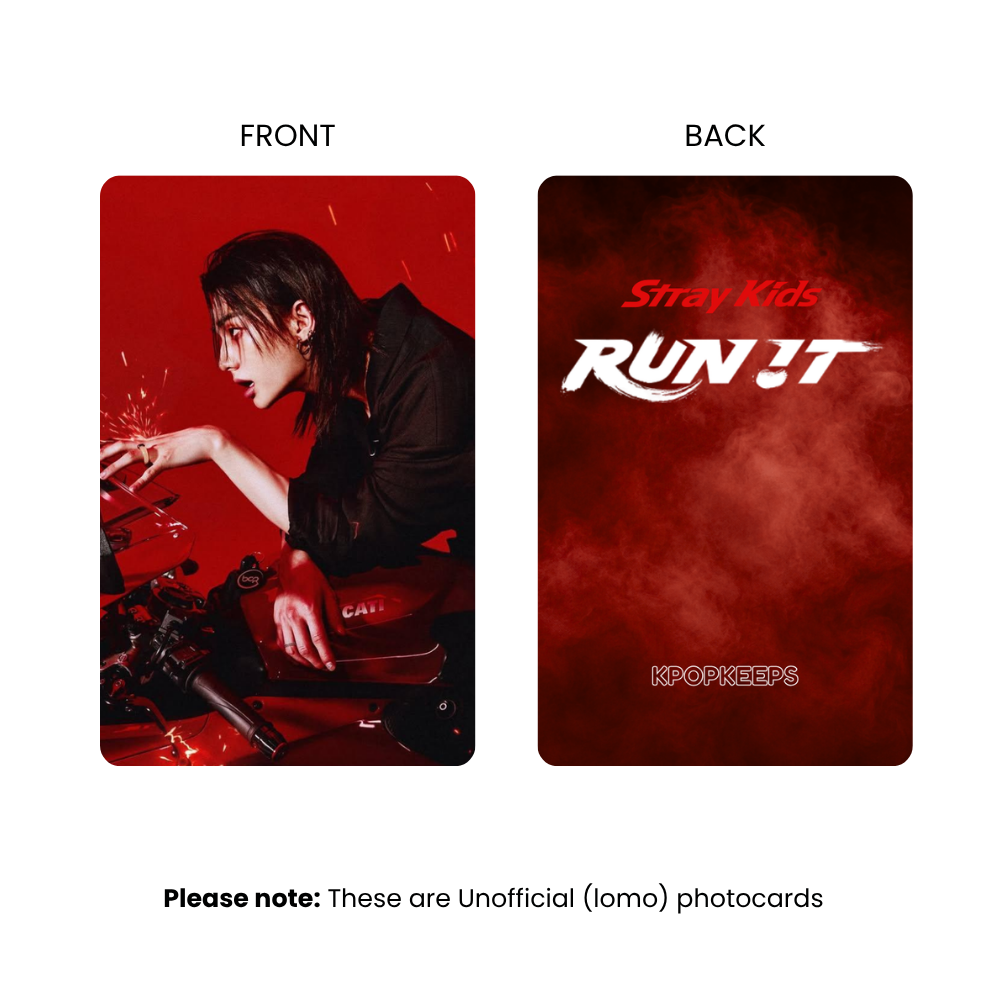 [PRE-ORDER] Stray Kids RUN IT World Tour (Set B) Photocards | KPop Collectible