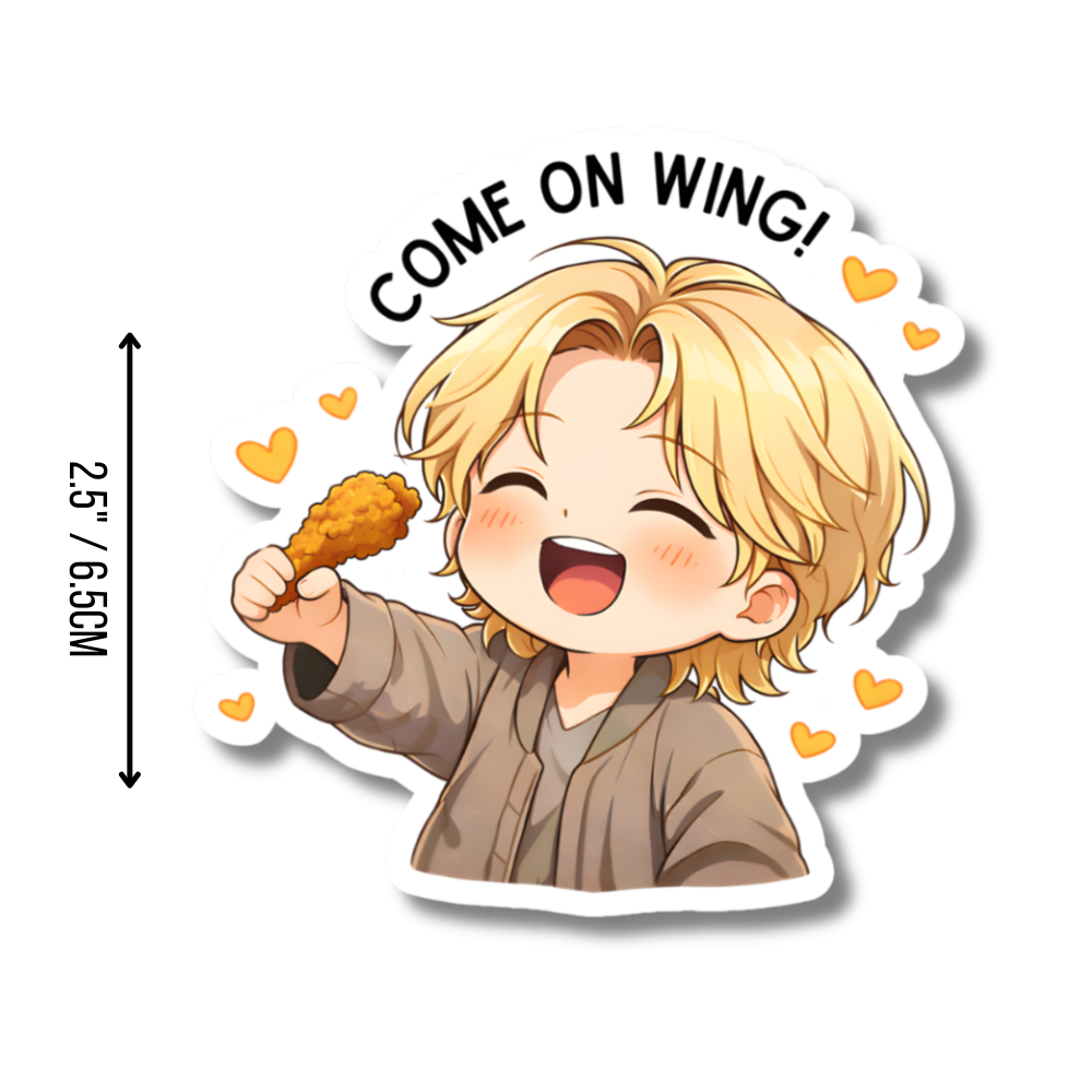 BTS Hot Ones Wings Stickers