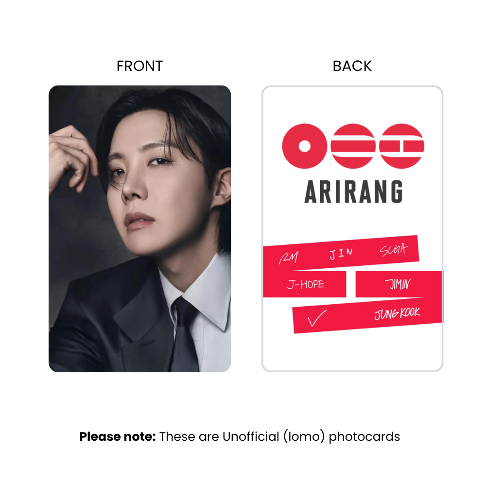 BTS Arirang Photocards (SET A) | KPop Collectible