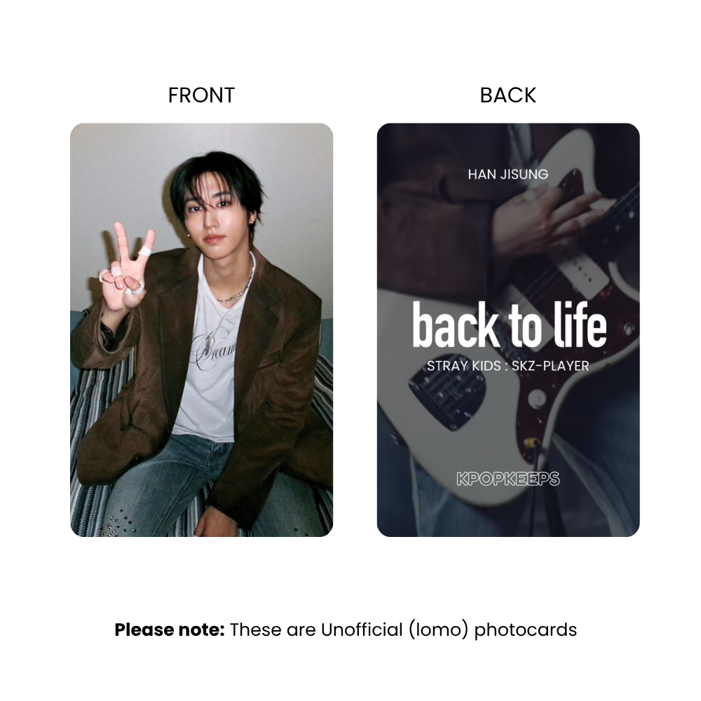 Stray Kids HAN Back to Life Photocard Set | K-Pop Collectible