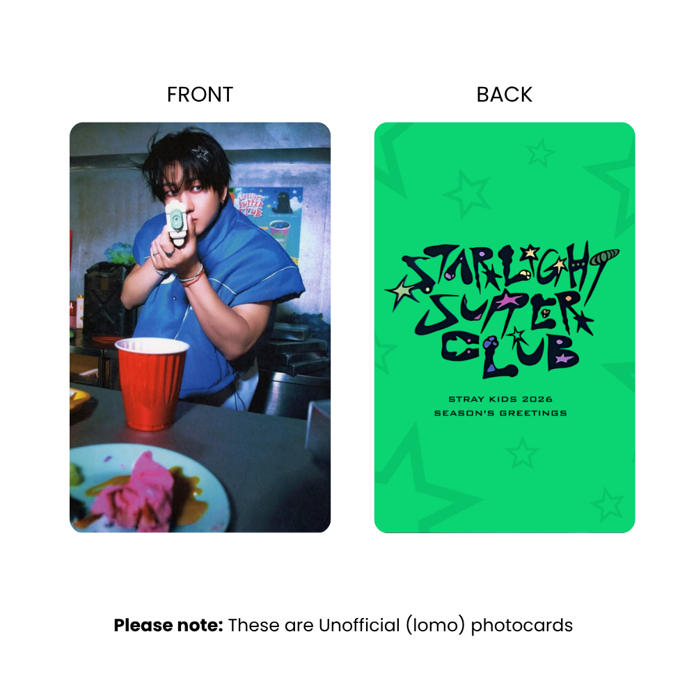 Stray Kids Starlight Supper Club Photocards (SET B) | KPop Collectible