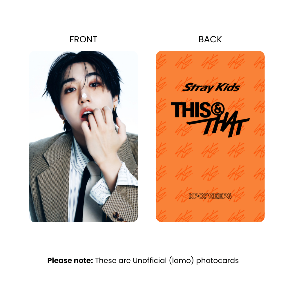 Stray Kids This & That (SET B) Photocards | Fan-made KPop Collectible