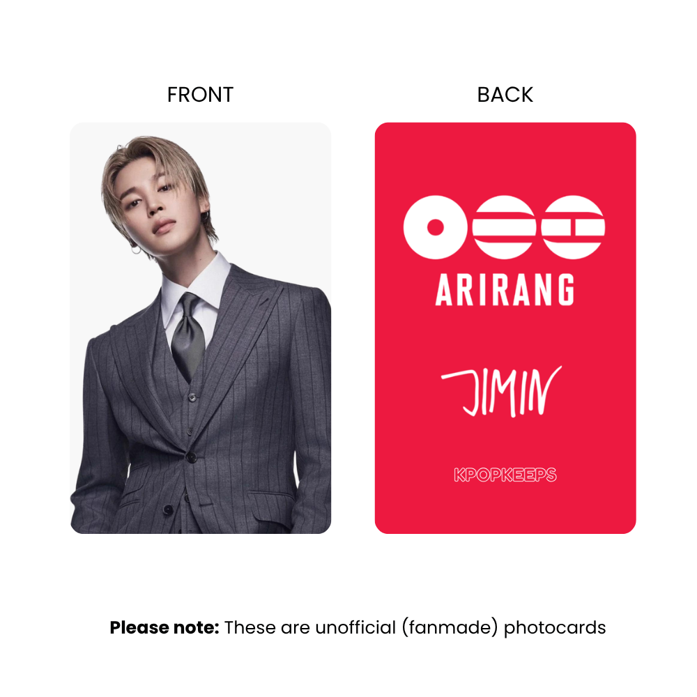 BTS Arirang Photocards (SET B) | World Tour 2026 | BTS KPop Collectible