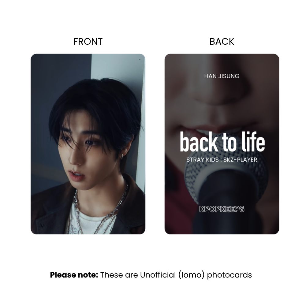 Stray Kids HAN Back to Life Photocard Set | K-Pop Collectible