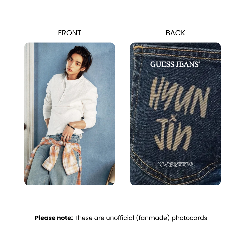 Stray Kids Hyunjin x Guess Photocard Set | SKZ KPop Collectible
