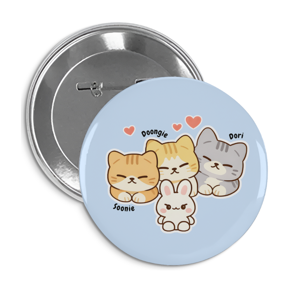 Stray Kids Soonie, Doongie & Dori Pin Badge