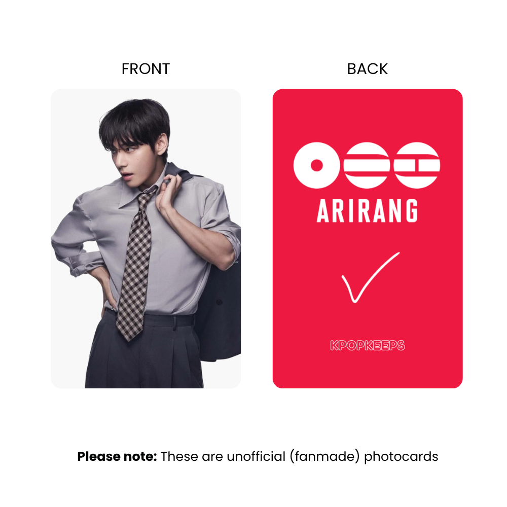 BTS Arirang Photocards (SET B) | World Tour 2026 | BTS KPop Collectible