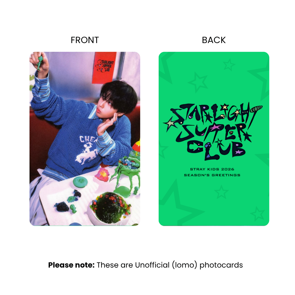 Stray Kids Starlight Supper Club Photocards (SET B) | KPop Collectible