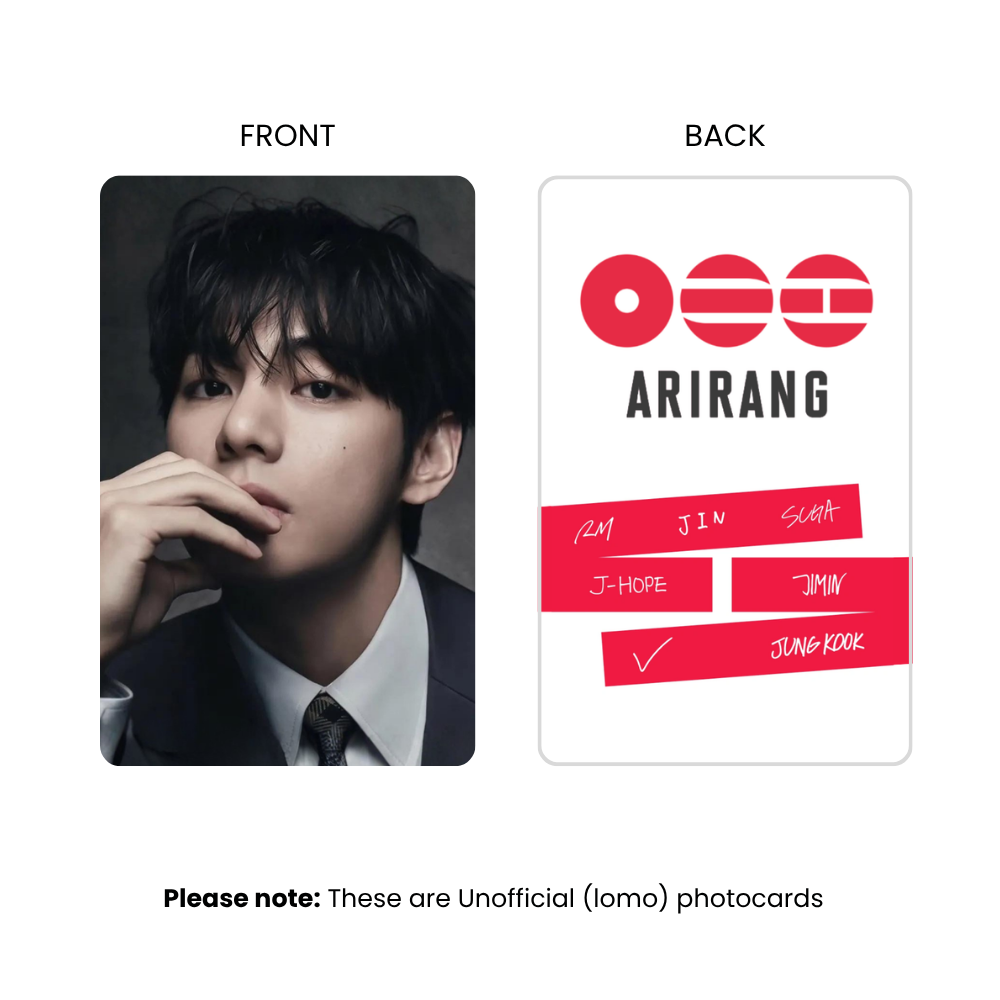 BTS Arirang Photocards (SET A) | KPop Collectible