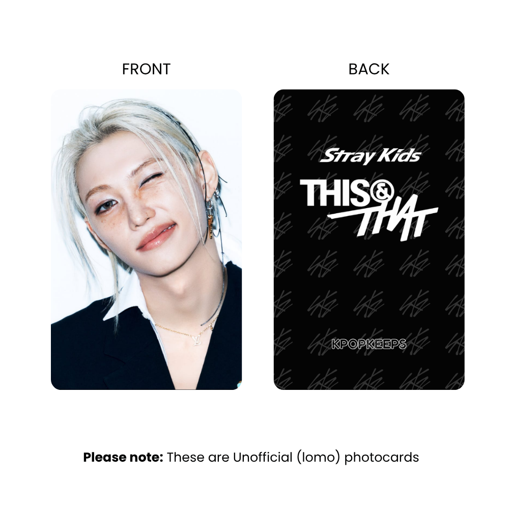Stray Kids This & That (SET C) Photocards | Fan-made KPop Collectible