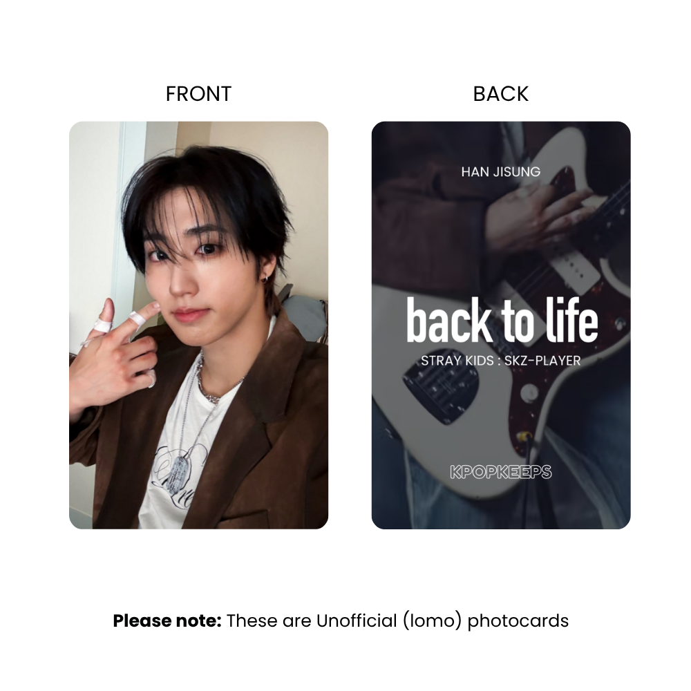 Stray Kids HAN Back to Life Photocard Set | K-Pop Collectible