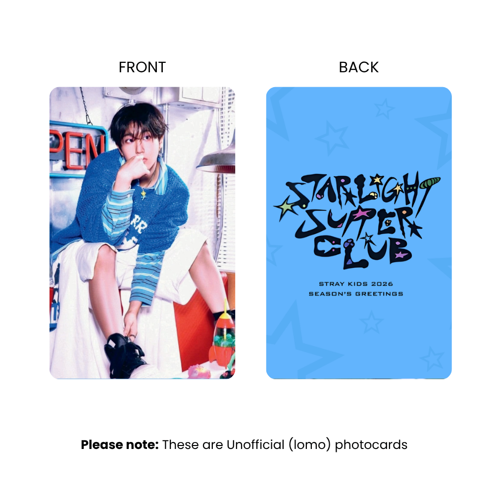 Stray Kids Starlight Supper Club Photocards (SET A) | KPop Collectible