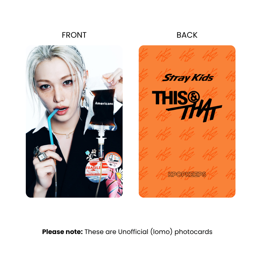 Stray Kids This & That (SET B) Photocards | Fan-made KPop Collectible