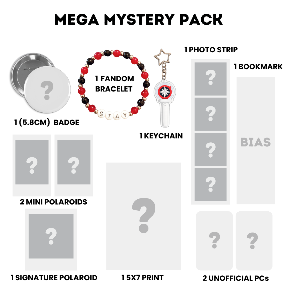 Stray Kids Mystery Bundle | 5–11 K-pop Items (Photocards, Keychains + More)