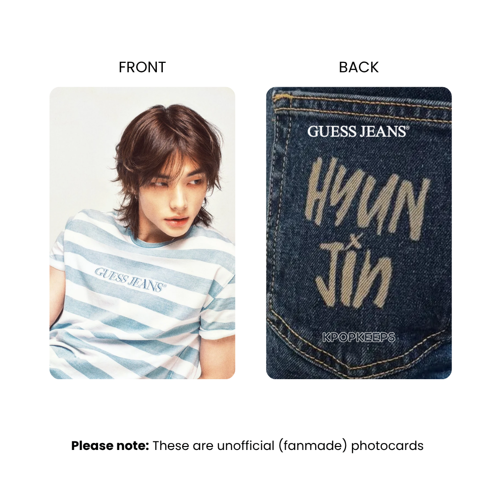 Stray Kids Hyunjin x Guess Photocard Set | SKZ KPop Collectible